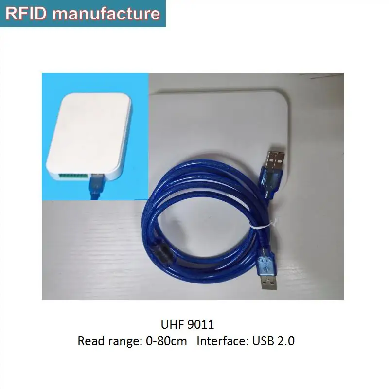 Длинный диапазон считывания 120*85*20 мм usb Настольный UHF RFID считыватель пассивный epc