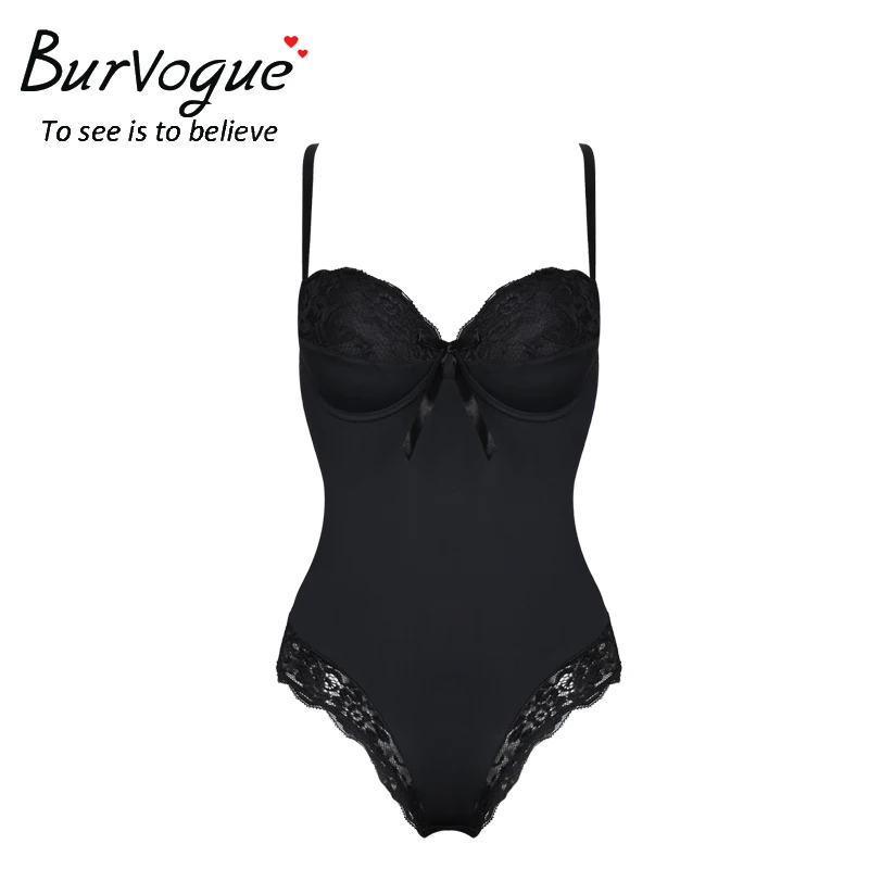 Burvogue New Body Shaper Push Up Shapewear Lace Adjustable Slimming