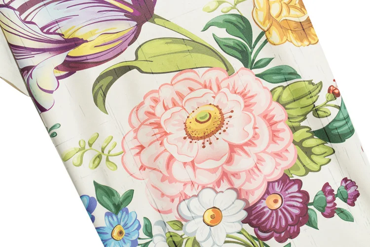 Wanita Putih T Shirt Pink Ungu Bunga Harajuku Kawaii Bts Tumblr