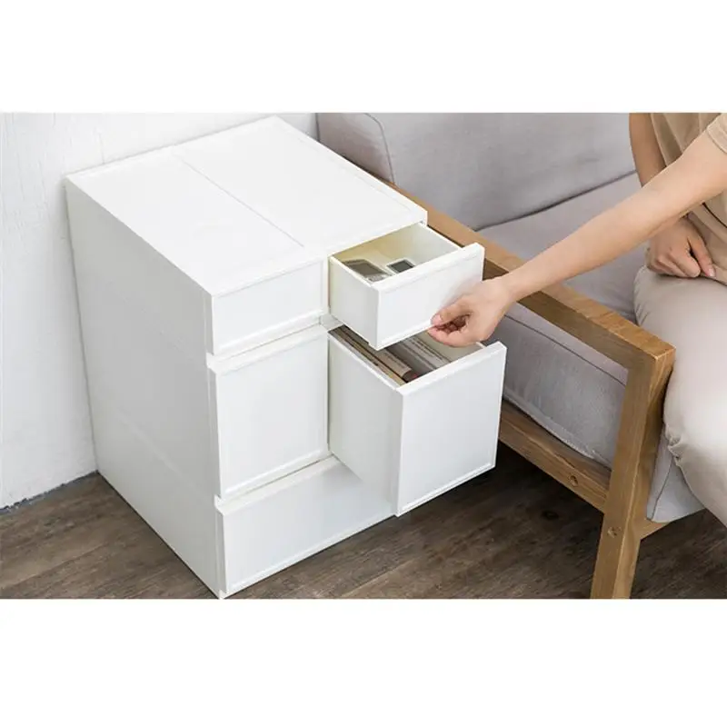 

1PC Drawer Type Durable Multi-function Portable Plastic Storage Cabinet for Bedroom Home Office