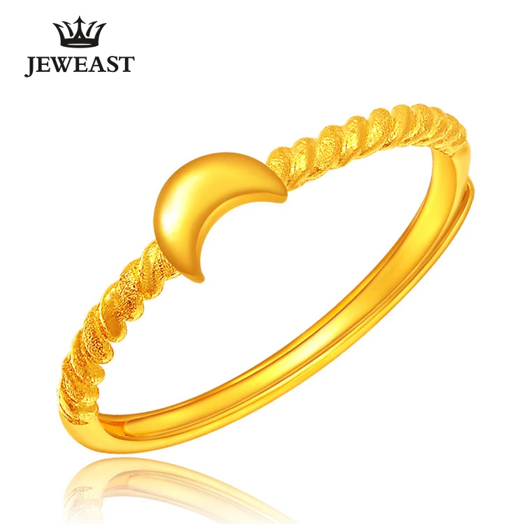 2.5g Best Gift Women Fashion Unique Ring Pure 999 24K Yellow Gold Ring 2.5g Best Gift Women Fashion Unique Ring Pure 999 24K Yellow Gold Ring
