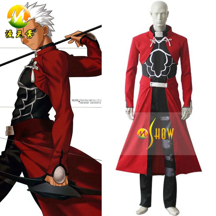 FateStay Night Archer Cosplay Costumes Holloween Party Cos Clothing Custom Made Halloween Red Costume Christmas Men S-3XL | Тематическая
