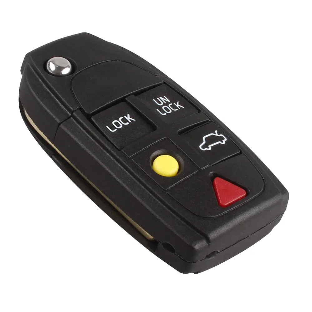 4 1 Buttons Remote Folding Flip Car Key Shell Cover Fob For VOLVO C30 C70 S40
