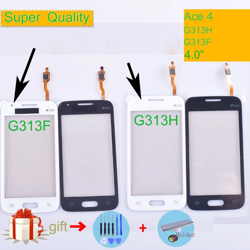 

Сенсорный экран для Samsung Galaxy Ace 4 Ace4 G313 G131F Сенсорная панель Сенсорный дигитайзер Переднее стекло объектив