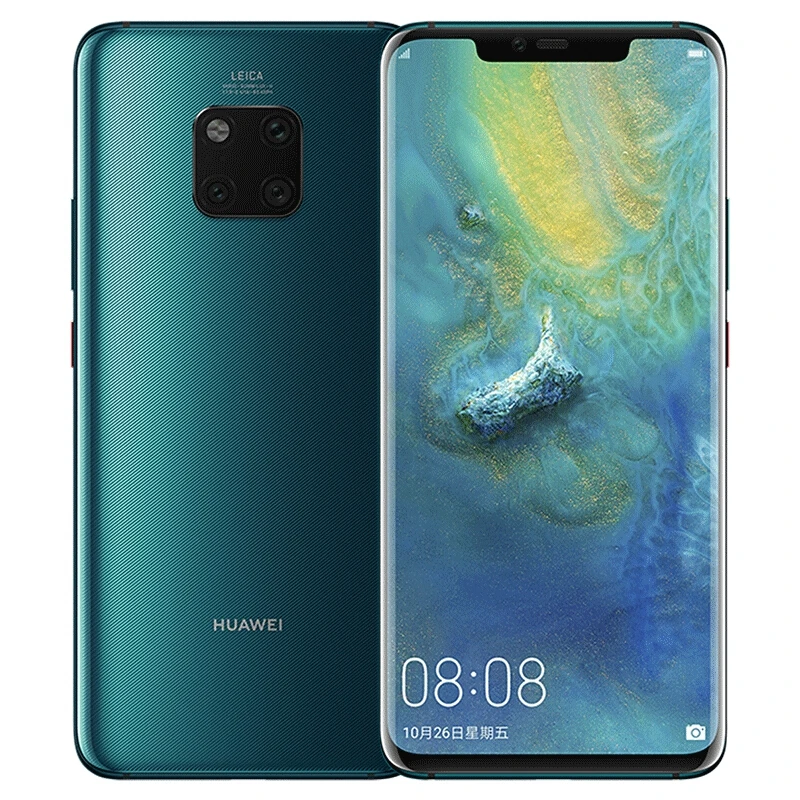 Глобальная ПЗУ HUAWEI Mate 20 Pro Водонепроницаемый IP68 40MP мобильный телефон полный экран