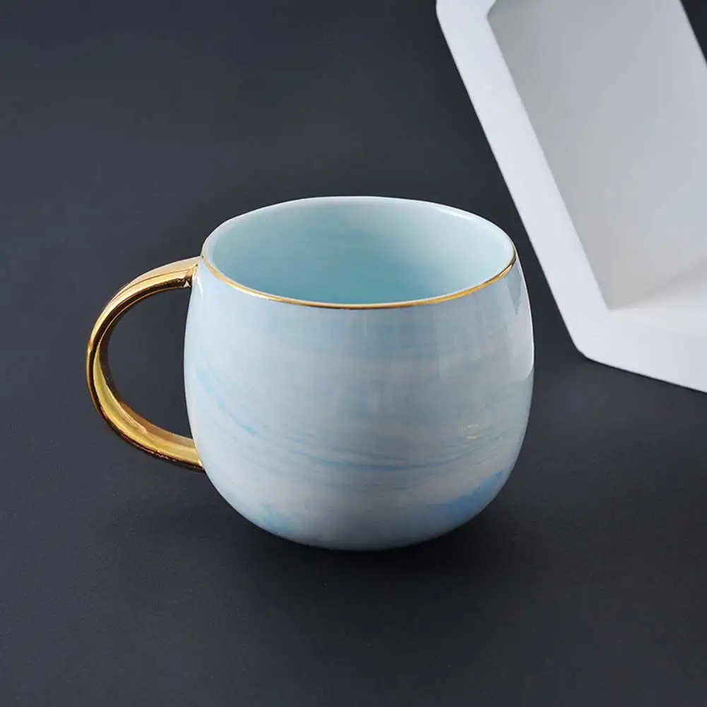 Nordic Mug Cup Marble Ceramic Milk Tea Drinking Cup Breakfast Drinkware for Home Office Taza de cafe europea BDF99