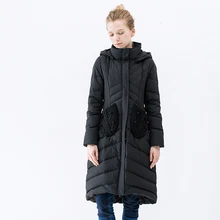 LYNETTE’S CHINOISERIE original design yarn pocket black hat down coat