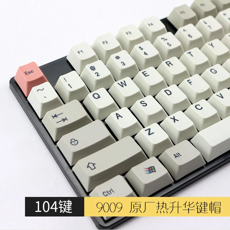 

Dye-Subbed Keycap retro 9009 KEYCAP for mechanical keyboard MX Switches 104 keys cherry profile