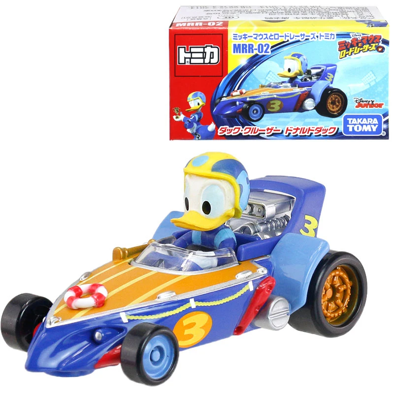 Takara Tomy томика Микки Маус роудстер гонщики MRR 02 крейсер Дональд Дак 6 см
