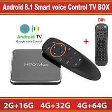 H96 max X2 Android 8,1 ТВ BOX Amlogic S905X2 2/4 GB Встроенная память 16/32/64 GB Встроенная память Google Voice Управление 2,4G/5G, Wi-Fi, BT4.0 Смарт Декодер каналов кабельного телевидения