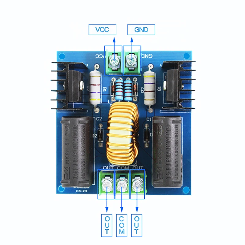 ZVS DC 12-30 в 30-50 кГц индукционный нагревательный драйвер платы высоковольтный генератор схема PCB индукционный нагревательный модуль