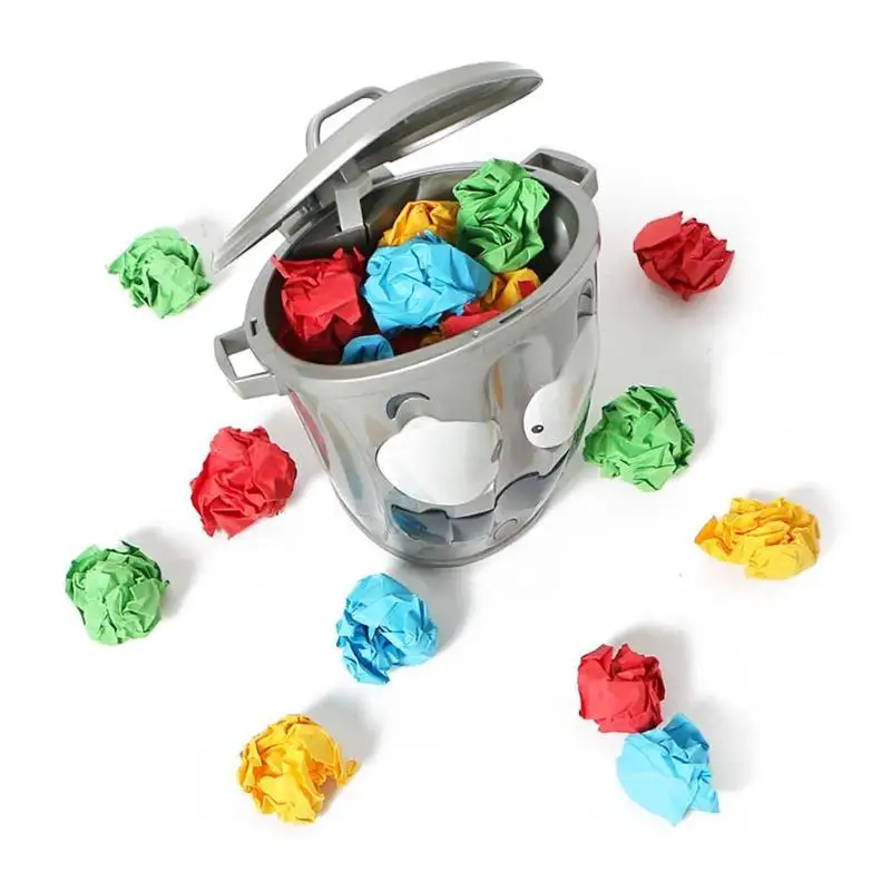 Электронная игрушка попробуйте метать бумажные шарики в движущейся мусорной корзины игры