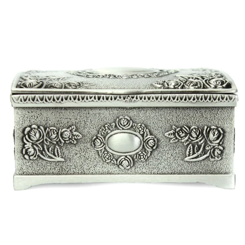 Винтажные черные серебряные ювелирные изделия ожерелье футляр для браслета хранения Органайзер держатель чехол