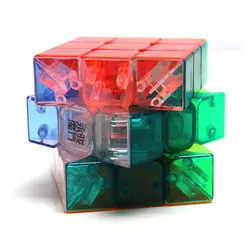 YongJun YuLong 56 мм магический куб скоростной Гладкий конкурс Cubo magico прозрачный без наклейки Головоломка Куб Классические игрушки нео куб
