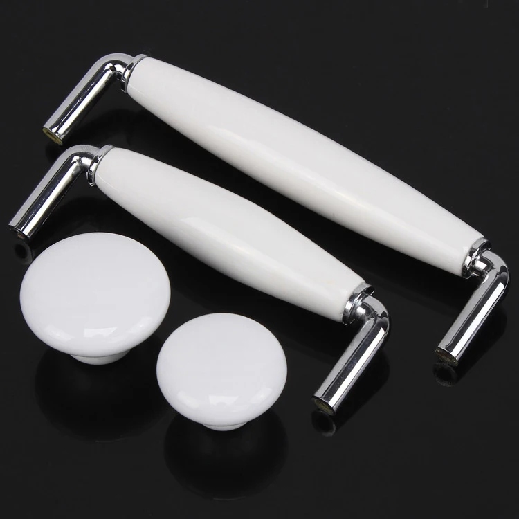 

1PCS Ceramic Kitchen Cabinet Pulls White Dresser Handles Drawer Wardrobe Handles Pulls Knobs
