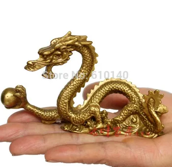 

YM 311 Copper Dragon Feng Shui ornaments crafts Zodiac Dragon Decoration