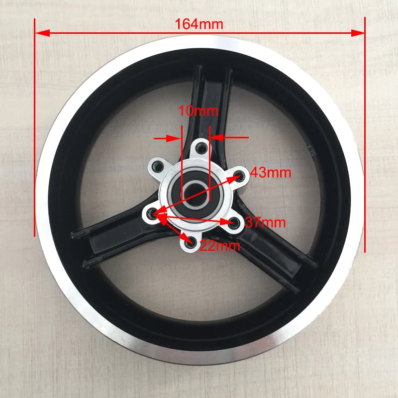 Детская коляска, Электрический скутер, 10 дюймов, обод ступицы колеса 10X2 54-152, обод ступицы колеса для электровелосипеда с подшипниками 6000, аксессуары