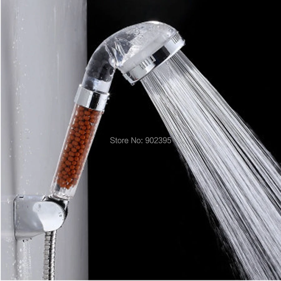 

PC High Pressure Saving Water Bathroom Rainfall Negative Ion Shower Head