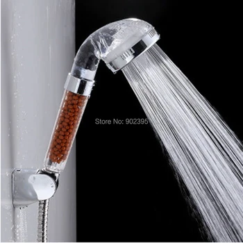 

PC High Pressure Saving Water Bathroom Rainfall Negative Ion Shower Head