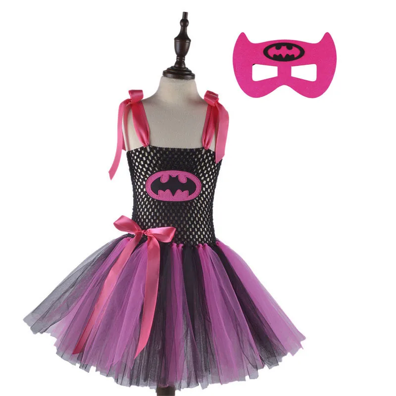 Moeble/платье-пачка супергероя для девочек на Хэллоуин; детская одежда для костюмированной вечеринки; Рождественская Пасхальная праздничная одежда с аксессуарами - Цвет: 1779BP