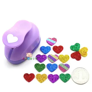

free shipping paper heart cutter 15mm 5/8'' shapes craft punch diy puncher paper cutter scrapbooking punches scrapbook