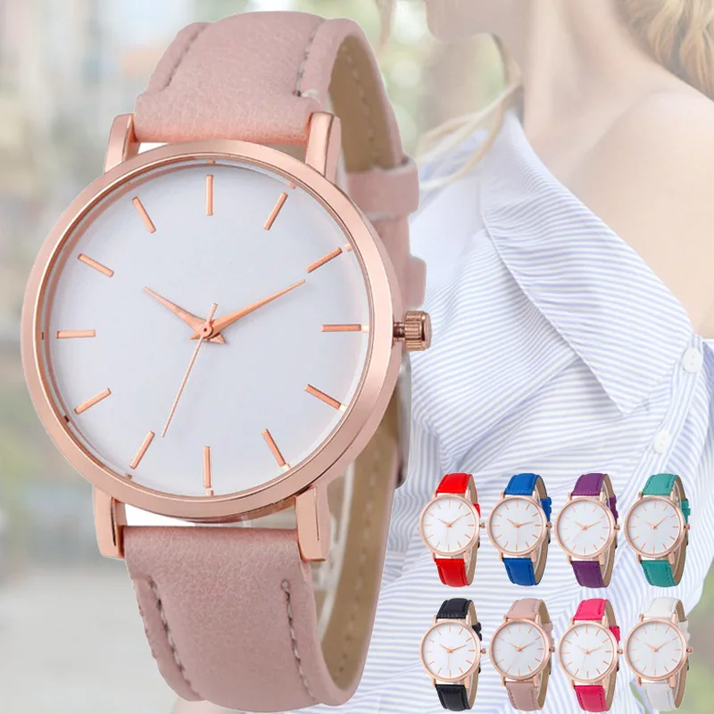 

Fashion Casual Simple Leather Women Watch luxury Brand Quartz Watches Ladies Gifts Wristwatches Montre Femme Hodinky Clocks