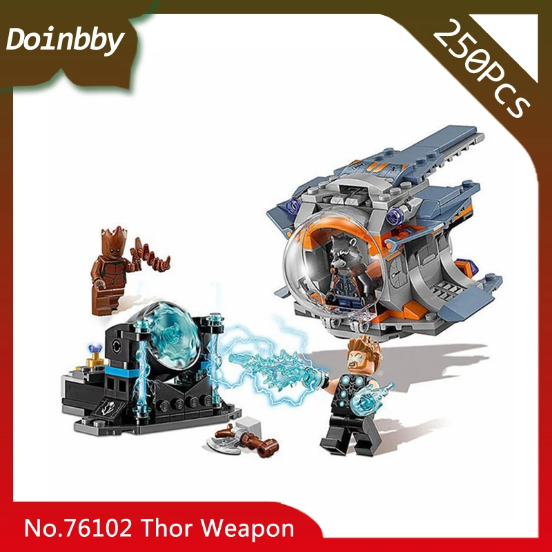 

250pcs The Avengers 3 Super Heroes Thor Weapon Quest Model Building Blocks Education Toys Compatible with Legoings