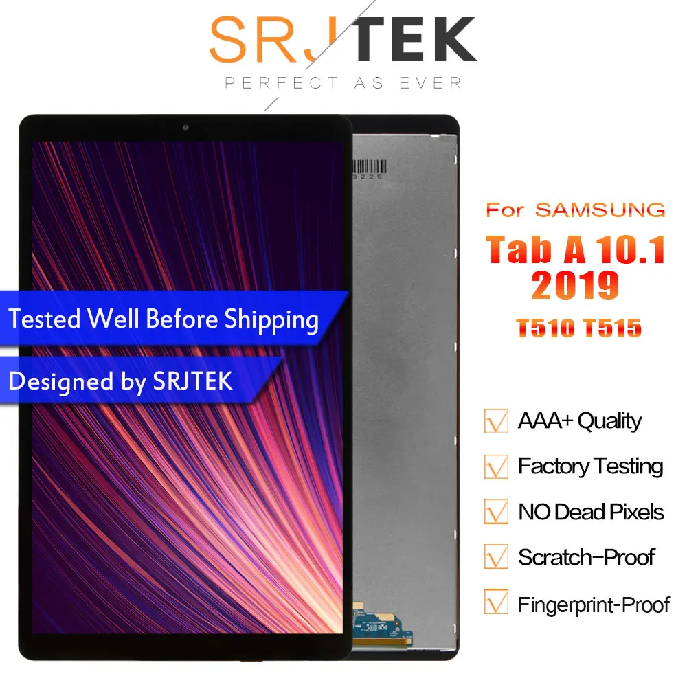

LCD Display For Samsung Galaxy Tab A 10.1 2019 T510 Display T515 T517 Touch Digitizer Sensor Matrix Assembly Replacement SM-T510