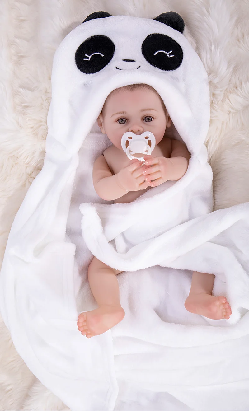 43 см полная силиконовая кукла reborn baby girl игрушка как настоящая 17 дюймов мягкое