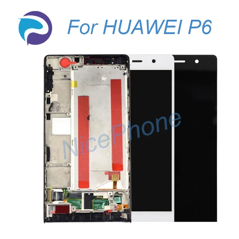 

For HUAWEI P6 lcd screen with frame touch digitizer assembly replacement P6-C00 P6-U06 P6-T00 for HUAWEI P6 screen