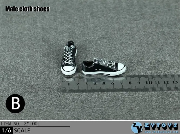 1/6 مقياس sneakers الأشرطة الرياضية الأحذية نموذج دون القدمين لمدة 12 بوصة الذكور الجسم الأرقام