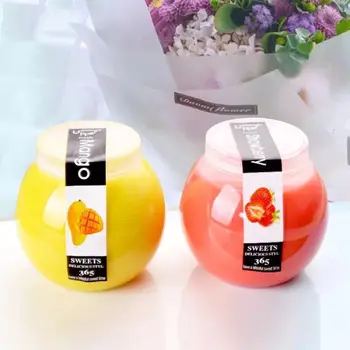 

OOTDTY 160ml Round Ball Storage Container Organizer Box For Light Clay Foam Slime Mud