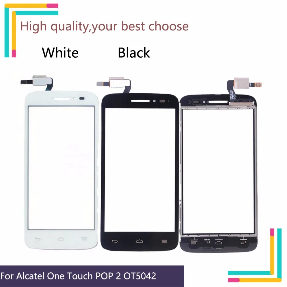 

New 4.5" Touch Screen For Alcatel One Touch POP 2 5042D OT5042 5042 Digitizer Front Glass Lens Sensor Panel No Lcd