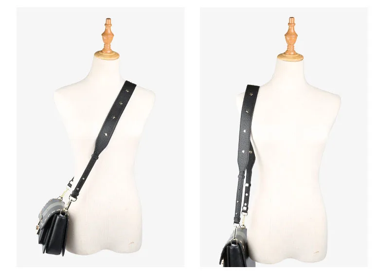IMIDO длинный ремешок для сумки женские Сменные ремни на одно плечо ремень аксессуары звезда Золотая Пряжка PU кожа STP149