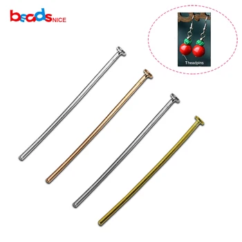 

Beadsnice 925 Sterling Silver Flat Headpins for Earring Making DIY Crafting Jewelry Making Beading Accessories ID3835
