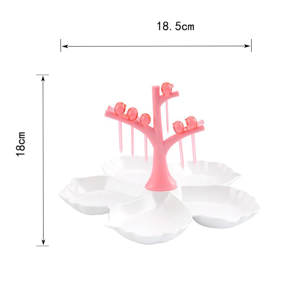 Перегородка конфеты блюдо закуски лоток прочная красивая тарелка подарок фрукты дыня лоток для пластиковых Прямая ветка крепкая закуска