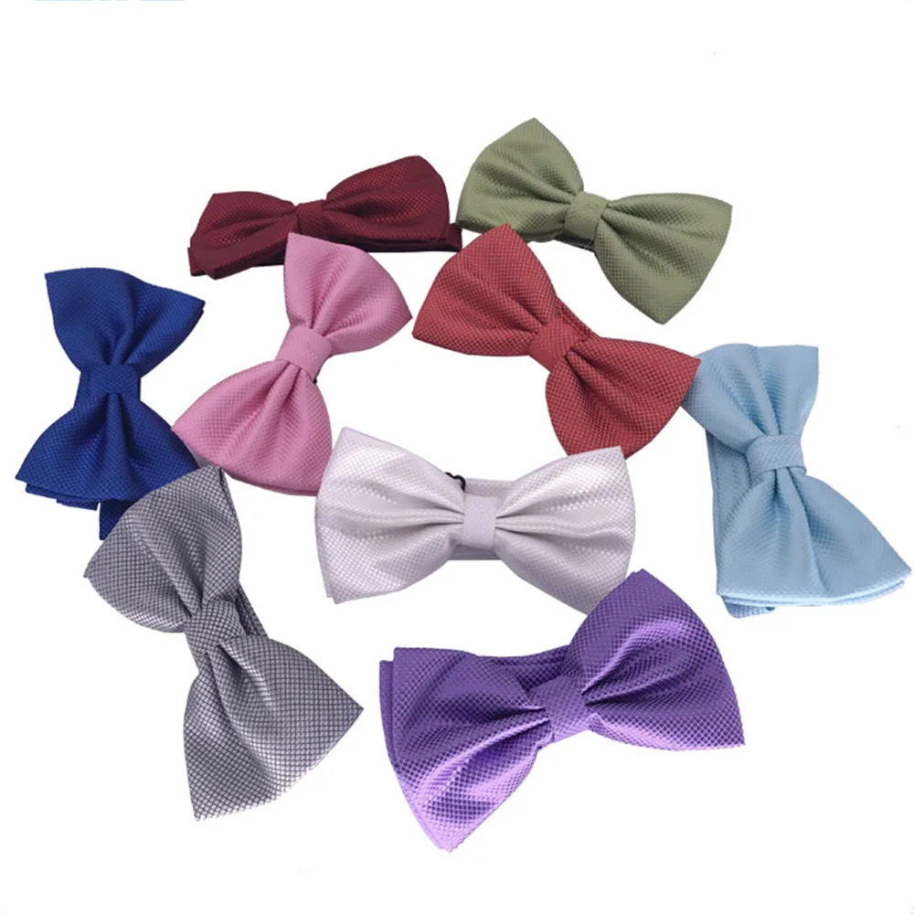 

HUISHI Bow Tie Mens Bow tie Solid Fashion Bowties Black Bowtie Gold Red Green Pink Blue White Classic BowTies For Men