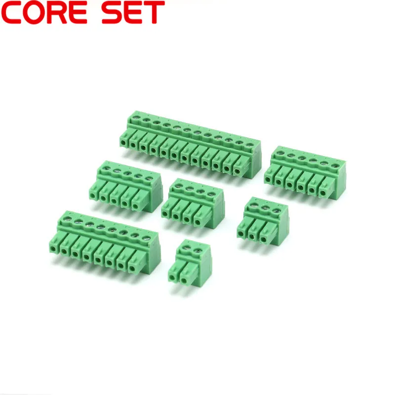 

10PCS 2P/3P/4P/5P/6P/8P/12P KF2EDG3.81 Pluggable Terminal Block Connector 3.81mm Pitch