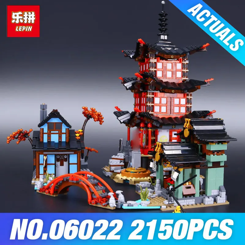 

DHL Lepin 06022 2150Pcs Building Series The 70751 Temple of Airjitzu Set Building Blocks Bricks Toys For Kids As Birthday Gifts