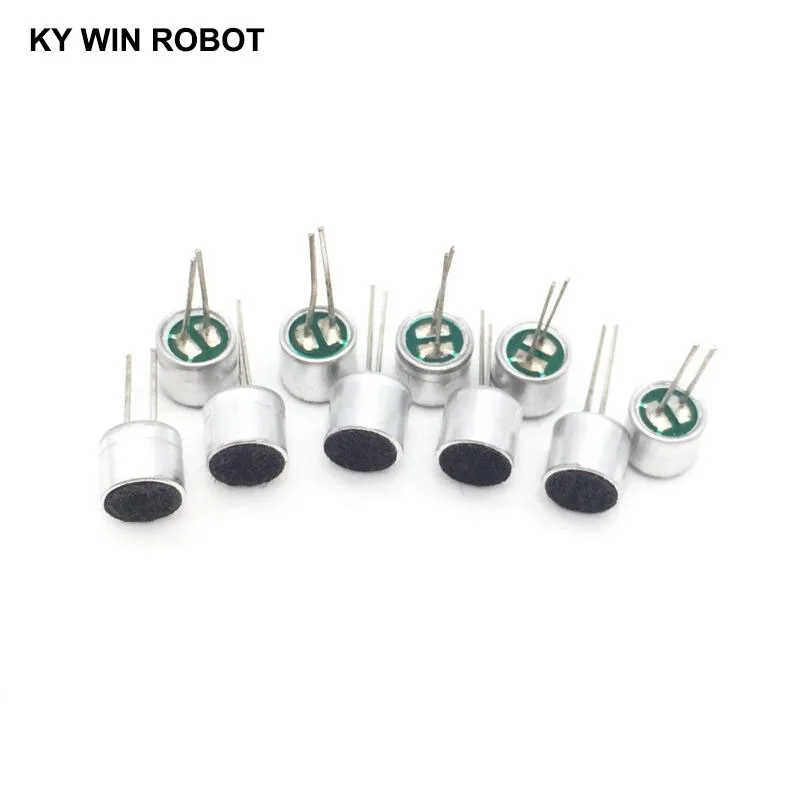 10 шт./лот 6x5 мм 6050 микрофон Electret с 2 контактным захватом|Акустические компоненты| |