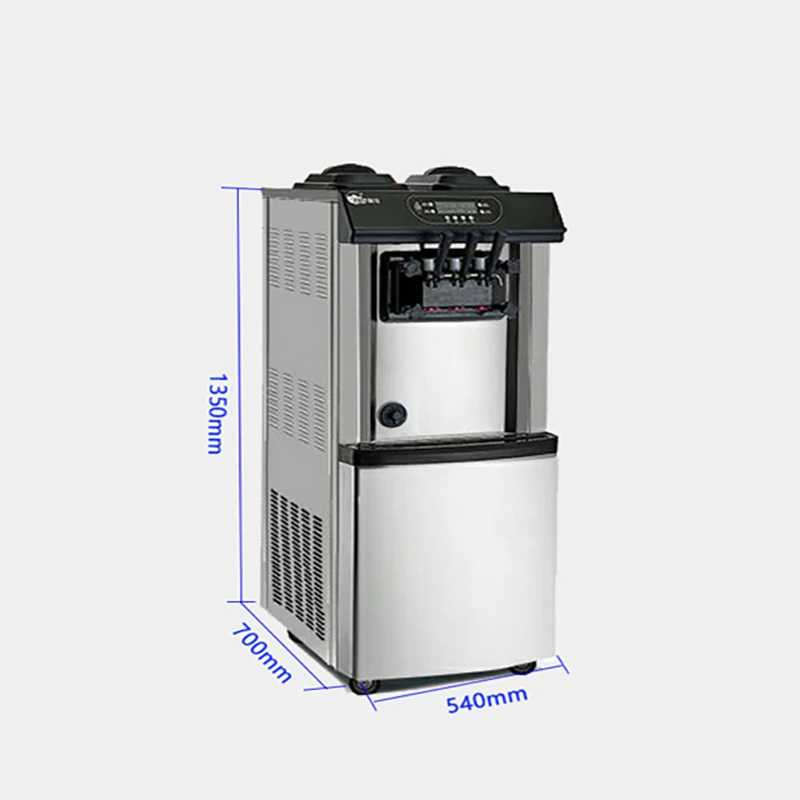 

Commercial new design 22L/H soft Ice cream machine Ice cream maker with air pump and precool