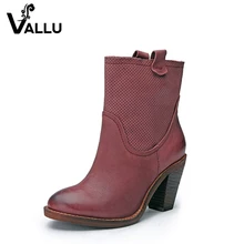 Suede Leather Women's Round Toe Wedge Heel Platform Handmade Ankle Boots With Fur Suede Leather Women's Round Toe Wedge Heel Platform Handmade Ankle Boots With Fur
