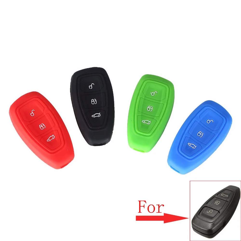 Силиконовый чехол для ключей KEYYOU 3 кнопки Ford Focus Mondeo Fiesta Escape Ecosport|case for|case casecase for car