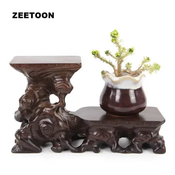 

Jade Redwood Solid Red Wood Base Teapot Vase Base Crafts Decoration Pallet Carving Tea Pot Office Hotel Home Decoration Ornament