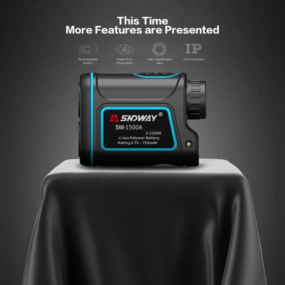 

SW-1500A Monocular Telescope Laser Rangefinder 1500m Trena Laser Distance Meter Golf Hunting laser Range Finder