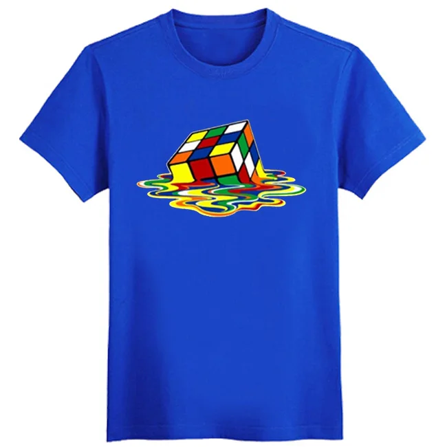 Rubik Rubix Cube Qube Puzzle Blocks Ретро игровые футболки горячие Sitcoms The Big Bang Theory Футболка