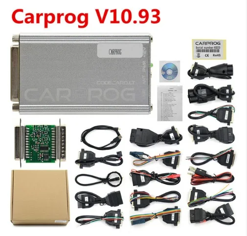 Онлайн V8.21 CARPROG V10.93 программатор с 21 адаптером радио одометры приборные панели