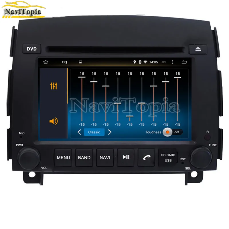 Clearance NAVITOPIA 4G RAM 64G ROM PX6 Six Core Android 9.0 Car DVD Player GPS Navigation for Hyundai Sonata NF Yu Xiang 2006 2007 2008- 14