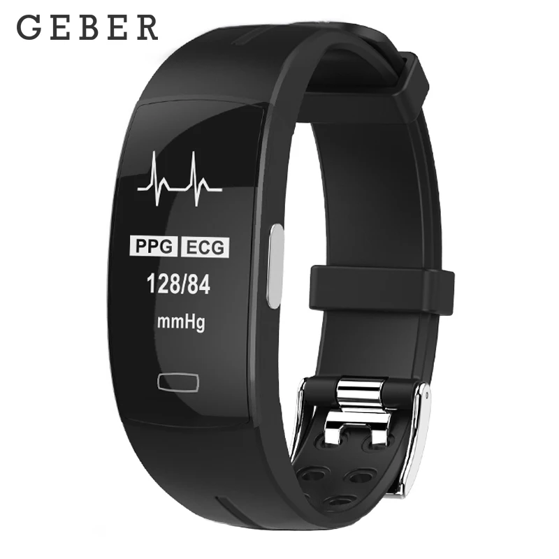 

Geber r66 high blood pressure band heart rate monitor PPG+ECG smart bracelet fitness tracker Watch intelligent GPS Trajectory