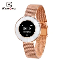 Смарт-часы для женщин X6 монитор сердечного ритма фитнес-трекер Шагомер из нержавеющей стали умные часы для женщин трекер активности часы